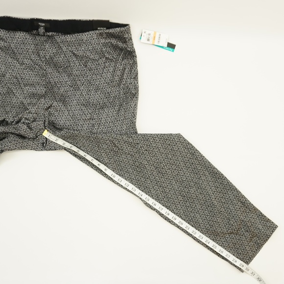 Alfani Skinny Leg Metallic Jacquard Pants 24W - Picture 7 of 8